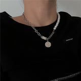2022 Fashion Asymmetric Lock Necklace for Women Twist Gold Silver Color Chunky Thick Lock Choker Chain Necklaces Party Jewelry daiiibabyyy