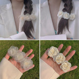 Korean Style Camellia Hairpin Summer Super Fairy Flower Back Head Clip High-quality Korean Style Feminine Hair Accessories daiiibabyyy