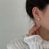 Stud Earrings for Women Simple Light Pearl Earrings 2022 New Style Fashion Delicate Geometry Jewelry Accessories Wholesale daiiibabyyy