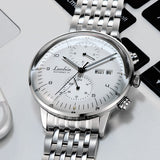 Daiiibabyyy Mens Fashion Mechanical Watches Business Automatic Wristwatch Stainless Steel Luminous Designer Clock Reojes De Hombre New 2024