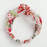 Ruoshui Summer Woman Elegant Lace Hairband Floral Headband Turban Women Headwear Hair Accessories Girls Bezel Fashion Bandana daiiibabyyy