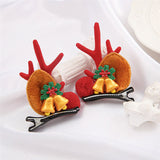 2021 New Christmas Antler Hair Clips For Women Girls Gift Cute Hair Accessories Party Festival Gifts Cartoon Santa Christmas Hat daiiibabyyy