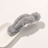 Winter Korean Elegant Plush Duckbill Clips Hair Accessories Solid Color Hair Clips Temperament  Hair Clip Plush Duckbill Clips daiiibabyyy