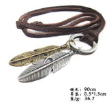 Genuine Leather Necklace Women Men Chokers Punk Jewelry for Feathers Pendants Statement Necklace Necklaces Choker collares colar daiiibabyyy
