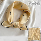 50x50cm Square Silk Hair Scarf Women Headband Fashion Print Neck Scarfs Office Hair Band Hand Kerchief Female Bandana daiiibabyyy