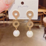Fashion Crystal Butterfly Clip On Earring Pearl Bead Ear Cuff Long Tassels Charm Hollow Earrings For Women Clip Jewelry Gifts daiiibabyyy