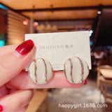 S925 Silver Needle Korea 2022 New Trendy Earrings for Women Simple Temperament Net Red Wild Personality Earrings Ear Jewelry daiiibabyyy