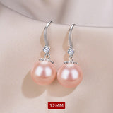 New Pearl Drop Earrings White Pink Color for Women Temperament Female Earrings Wedding Gift Fashion Jewelry daiiibabyyy