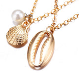 Multi-layer Shell Pendant Necklace for Women Choker Goth Aesthetic Boho Vintage Collier Femme Fashion Summer Jewelry Goth daiiibabyyy