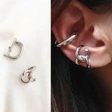New Design Metal Ear Cuff Earrings without Piercing Geometric Minimalist Cartilage Earrings for Women Girls Jewelry daiiibabyyy