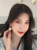 Temperament elegant geometrical metal material is contracted ear nail, the earring of Korean vogue woman daiiibabyyy