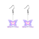Lost Lady New Fashion Hand-Painted Love Lip Earrings With Creative Women's Earrings Jewelry Wholesale Direct Sales daiiibabyyy