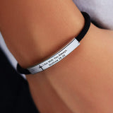 New Trendy Cross Bible Laser Engraving Letters Bracelet Personality Punk Stainless Steel Bracelet For Men Women Jewelry Gift daiiibabyyy