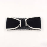 Wide Knitted Headband Bows Knotted Winter Women Turban Hair Accessories Face Wash Headband Temperament Wide-brimmed Headband daiiibabyyy