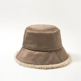 Thick Wool Winter Bucket Hat Panama Women Men Panama For Man Women Fisherman Hat Outdoor Sports Hip Hop Cap Hats Street ware daiiibabyyy