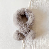 1Pcs Lovely Thicken Plush Scarf Soft Children's Neck Warmers Solid Color Faux Rabbit Fur Kids Fashion Scarf  Winter Outdoor daiiibabyyy
