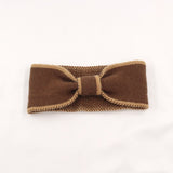Wide Knitted Headband Bows Knotted Winter Women Turban Hair Accessories Face Wash Headband Temperament Wide-brimmed Headband daiiibabyyy