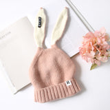 Rabbit Ears Beanies Hats For Women Winter Skullies Knitted Hats Warm Caps Girls Casual Warm Hat Gorros daiiibabyyy