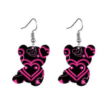 Lost Lady New Fashion Hand-Painted Love Lip Earrings With Creative Women's Earrings Jewelry Wholesale Direct Sales daiiibabyyy