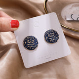 SHANGZHIHUA Alloy stud earrings, Korean fashion metallic drop flower Earrings, Women's earrings, 2022 New jewelry daiiibabyyy