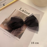 Spring New Oversized Bow Hair Accessories Big Bow Mesh Dots Hair Hoop Oversized Bow Lace  Flower Ribbon Hair Clip Hairpins daiiibabyyy