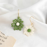 Cute small fresh hollow flower eardrop geometric asymmetry South Korea new 2022 fashion woman earrings party gifts daiiibabyyy