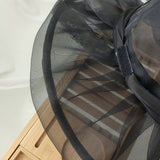 Daiiibabyyy Sun Hat Organza Ladies Yellow Flower Elegant Church Hats Women Summer Spring Stylish Lightweight Hawaiian Beach Hat