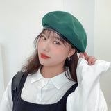 Summer Fashion Beret Hat Women Flat Cap Hats Lady Girl Berets Hat Bone Female Franch Style 90 s Girls Painter Hat daiiibabyyy
