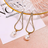 New Fashion Water Drop Symbol Pendant Cartilage French Zircon Drop Dangle Earrings Jewelry for Cool Women Girl Friendship Gifts daiiibabyyy