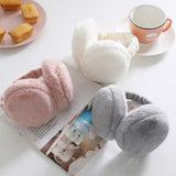 Creative Hamburger Warmer Ear Muffs Foldable Winter Head Hood Headband Earmuffs Outdoor Winter Accessories for Children Adults daiiibabyyy
