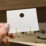 Drop Earrings for Women Lovely Bow Pearl Earrings Fashionable Exquisite Student Earrings Jewelry Accessories Wholesale daiiibabyyy