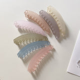 Fashion Banana Shape Hair Clip Barrettes for Women Girls Hair Claw Acrylic Hairpins Crab Clip Headwear Hairgrip Hair Accessories daiiibabyyy