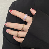 2021 New Gothic Style Three Piece Opening Rings For Woman European and American Wedding Fashion Jewelry Party Sexy Ring sets daiiibabyyy