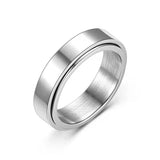 New Fashion Trend Ring For Men 2021 Punk Style Stainless Steel Rotation Free Rotation Compression Accessories Jewelry Gifts daiiibabyyy