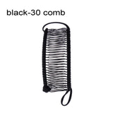 Daiiibabyyy Woman Hair Comb Banana Hairpin Fashion Simple Black Oval PE Plastic Hairpin Vertical Clip Ponytail Holder Hair Accessories