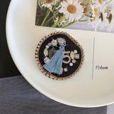 Vintage pearl pendant 5 pearls brooch luxury jacket flowers Lapel Pins Brooches Bow Fabric Jewelry for Women daiiibabyyy