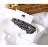 Hair Clip for Women Fashionable Crystal Hairpin Simple Geometric Water Drop Hair Accessories Jewelry Wholesale daiiibabyyy