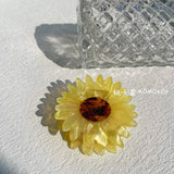 New Design French Acetic Daisy Tulip Sunflower Rose Lips Face Hair Clip Claws Palm Flower Hairpin for Women Hair Accessories daiiibabyyy