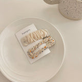 Small Fresh Girl hairpin Bangs Clip Japanese And Korean Style All-match BB Clip Floral Fabric Hair Clip Hair Accessories Sweet daiiibabyyy