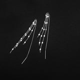 New Disc Tassel Earrings Temperament Women Long Earrings for Wedding Fashion Silver Jewelry Accessories daiiibabyyy