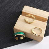 Punk Cool Hip Pop Multi-layer Adjustable Chain Four Fingers Open Alloy Women Rotate Rings for Women Party Gift daiiibabyyy