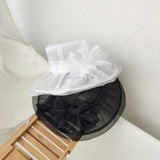 Daiiibabyyy Sun Hat Organza Ladies Yellow Flower Elegant Church Hats Women Summer Spring Stylish Lightweight Hawaiian Beach Hat