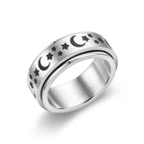 New Fashion Trend Ring For Men 2021 Punk Style Stainless Steel Rotation Free Rotation Compression Accessories Jewelry Gifts daiiibabyyy