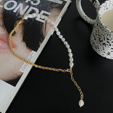 Vintage baroque irregular pearl pendant 2022 new trend, Japanese and Korean fashion women's necklace party jewelry gifts daiiibabyyy