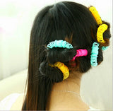 Daiiibabyyy 8/6/5Pcs Magic Curler Hair Rollers Curls Roller Lucky Donuts Curly Hair Styling Make Up Tools Accessories For Woman Lady