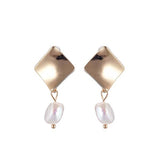 Popular Gold Square Earrings Jewelry Dangle Pendientes orecchini brincos Pendientes for Women aretes de mujer modernos Wholesale daiiibabyyy