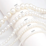 Daiiibabyyy White Pearl Beaded Choker Necklace for Women Elegant Wedding Girl Female Collar Chains Bead Necklace Trendy Jewelry