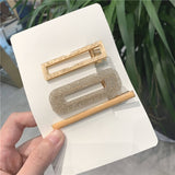 New 3PCS/Set Fashion Pearls Acetate Geometric Hair Clips For Women Girls Headband Sweet Hairpins Barrettes Hair Accessories Set daiiibabyyy