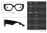 Vintage Square Big Frame Glasses Frame Fashion wood frame glasses Female Transparent Optical Green Eyeglasses daiiibabyyy