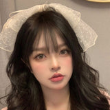 Korea Handmade Black Lace Bow Headbands For Women Sweet Hair Bow-knot Hairbands Stylish Solid Head Band Gift Hair accessories daiiibabyyy